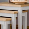 Davenport Light Grey and Oak Wooden Nest of Tables