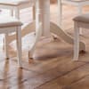 Davenport White Wooden Round Pedestal Dining Table