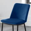Delauney Blue Velvet Fabric Dining Chair x 2