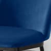 Delauney Blue Velvet Fabric Dining Chair x 2