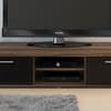Edgeware Walnut and Black Wooden TV Unit