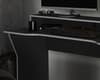 Enzo Black and Silver Wooden Gaming Storage Desk