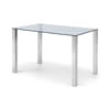 Enzo Glass and Metal Dining Table