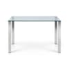 Enzo Glass and Metal Dining Table
