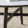 Firenze White Marble Wooden Coffee Table