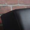 Franklin Black Faux Leather Fabric Sofa Bed