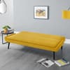 Gaudi Mustard Linen Sofa Bed