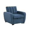 Gibson Blue Fabric Chair Sofa Bed