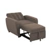 Gibson Brown Fabric Chair Sofa Bed