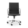 Gio Black Leather Office Chair