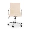 Gio Ivory Leather Office Chair