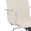 Gio Ivory Leather Office Chair
