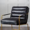 Giorgio Black Leather Chair