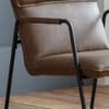 Gramercy Brown Leather Chair