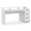 Gravity White Wooden Gaming Storage Desk