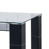 Greenwich Black Glass Dining Table