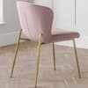 Harper Pink Velvet Fabric Dining Chair x 2