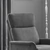 Helena Charcoal Fabric Rise and Recliner Chair