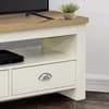 Highgate Cream and Oak Wooden Corner TV Unit