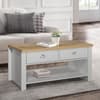 Highgate Grey and Oak 2 Drawer Wooden Coffee Table