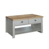 Highgate Grey and Oak 2 Drawer Wooden Coffee Table