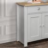 Highgate Grey and Oak 3 Door 2 Drawer Wooden Sideboard