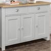 Highgate Grey and Oak 3 Door 2 Drawer Wooden Sideboard
