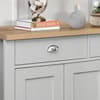 Highgate Grey and Oak 3 Door 2 Drawer Wooden Sideboard