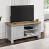 Highgate Grey and Oak Wooden Small TV Unit