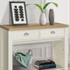 Highgate Cream and Oak Wooden Console Table
