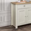 Highgate Cream and Oak 3 Door 2 Drawer Wooden Sideboard