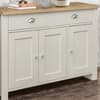 Highgate Cream and Oak 3 Door 2 Drawer Wooden Sideboard