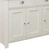 Highgate Cream and Oak 3 Door 2 Drawer Wooden Sideboard
