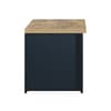 Highgate Navy Blue and Oak Wooden 1 Drawer Lamp Table