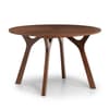 Huxley Walnut Wooden Round Dining Table