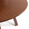Huxley Walnut Wooden Round Dining Table