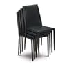 Jazz Black Leather Dining Chair x 4