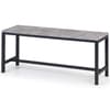 Staten Grey Concrete Dining Bench