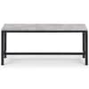 Staten Grey Concrete Dining Bench
