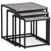 Staten Grey Concrete Nest of 3 Tables