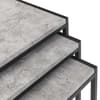 Staten Grey Concrete Nest of 3 Tables