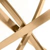 Montero Glass and Metal Dining Table