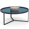 Loft Smoked Glass Metal Coffee Table