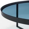 Loft Smoked Glass Metal Coffee Table