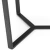Loft Walnut Metal Side Table