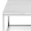 Scala Silver Marble and Metal Coffee Table