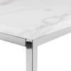 Scala Silver Marble and Metal Side Table