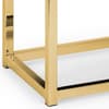 Scala Gold Marble and Metal Console Table
