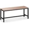 Tribeca Oak Wooden and Metal Dining Bench