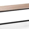 Tribeca Oak Wooden and Metal Dining Bench